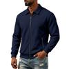 Herren Freizeit-Sport-Reißverschlussjacke mit Stehkragen für den täglichen Gebrauch und Outdoor-Aktivitäten