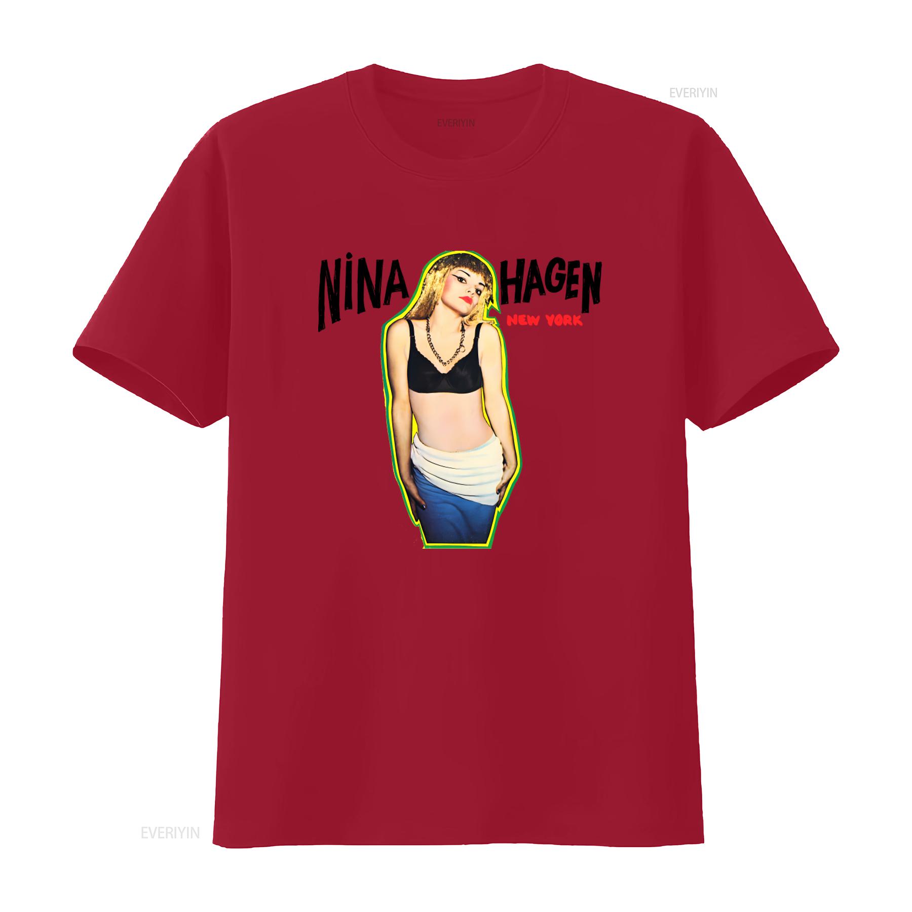 

Vintage Nina Hagen New York Print Mens T Shirt Black Available in All Sizes from S to 345Xl GC1527 vintage Washed S
