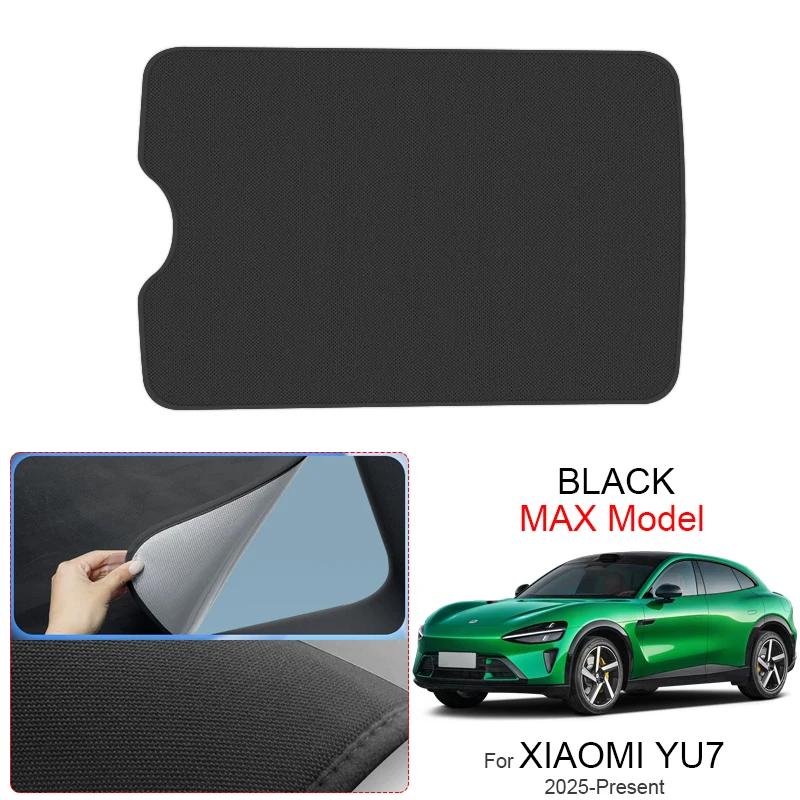 Car Suede Fabric Electrostatic Adsorption Sunroof Sunshade For XIAOMI YU7 2025-Present Auto Anti-UV Heat Insulation Skylight