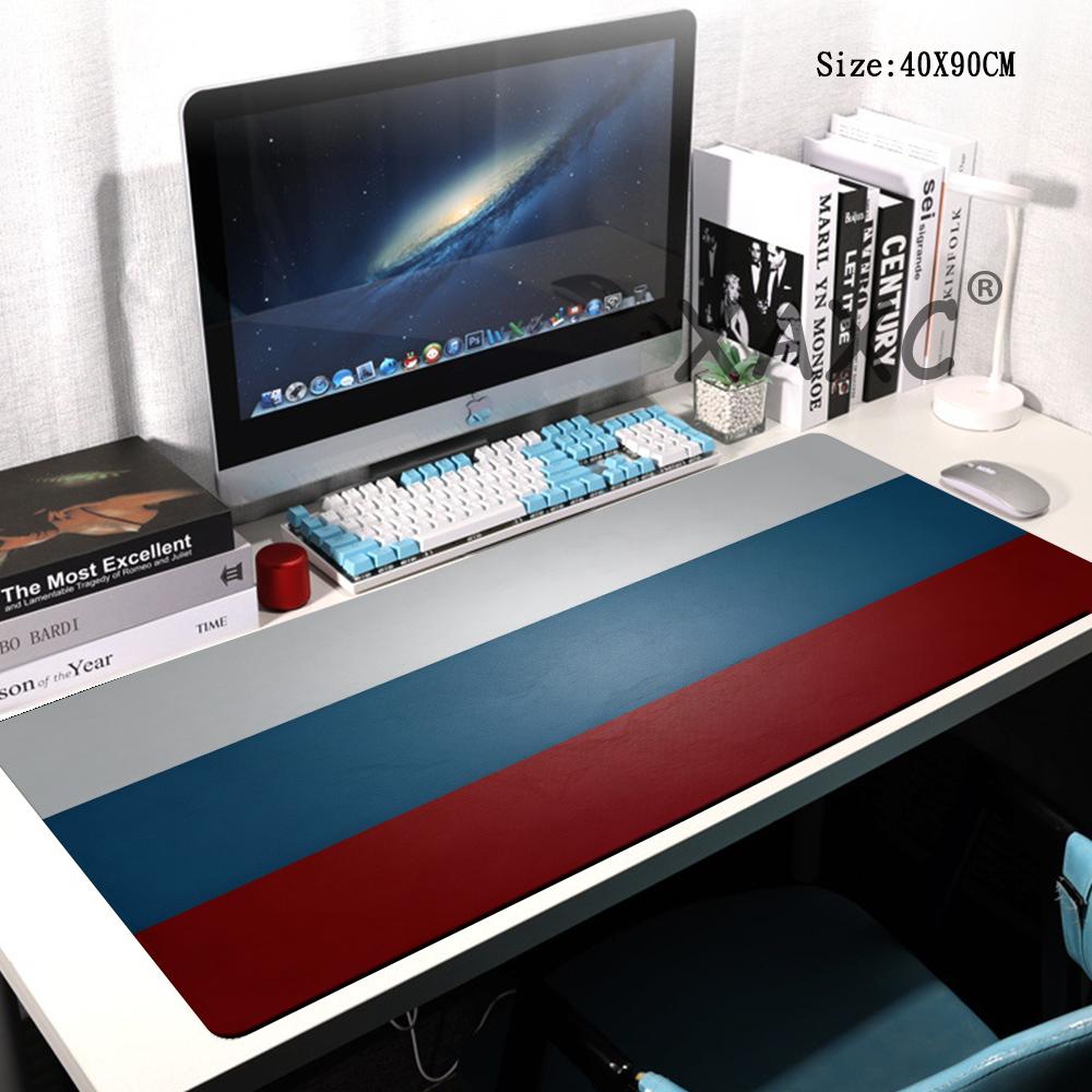HYBXAXC Cool Mousepad Gamer Flag of Russia Keyboard Mat Mouse Mat Anime Mouse Mats Accessories Computer Desk Accessories Pad