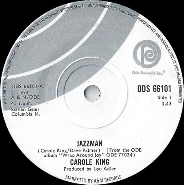 

7inch Record CAROL KING - Jazzman ODS66101 Ode Records 1974 UK Rock Used
