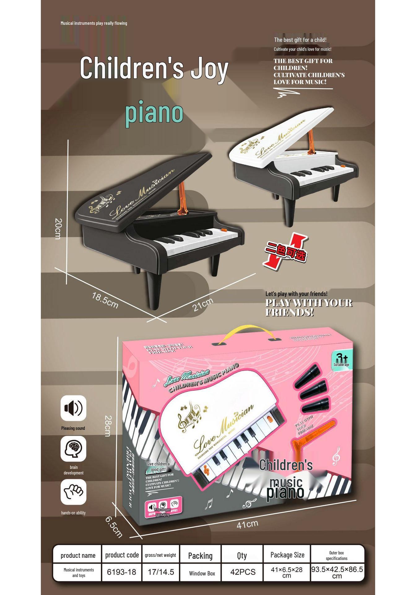 Children s Educational Electronic Piano Keyboard for Early Learning and Musical Training