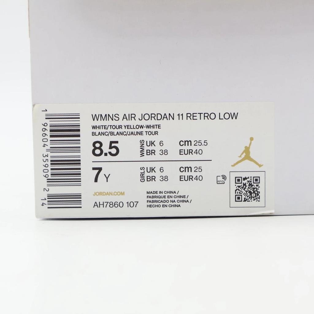 AH7860-107 Nike Air Jordan 11 Retro Low Yellow Snake Skin Gold (Women's)