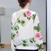 2026 Summer Women's Chiffon Long Sleeve Cardigan: Elegant Printed Design for Middle-aged & Elderly