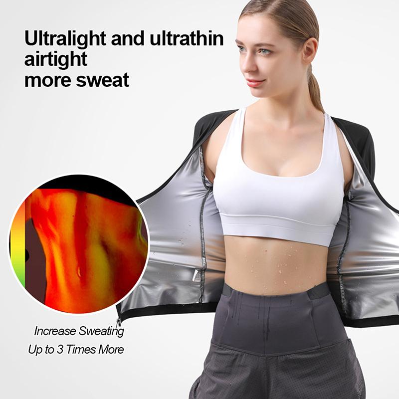 Sauna Suit For Women Sweat Body Shaper Hot Waist Trainer Short Sleeve Shirt Workout Top|Shaping Sweating Short Sleeve Bodysuit