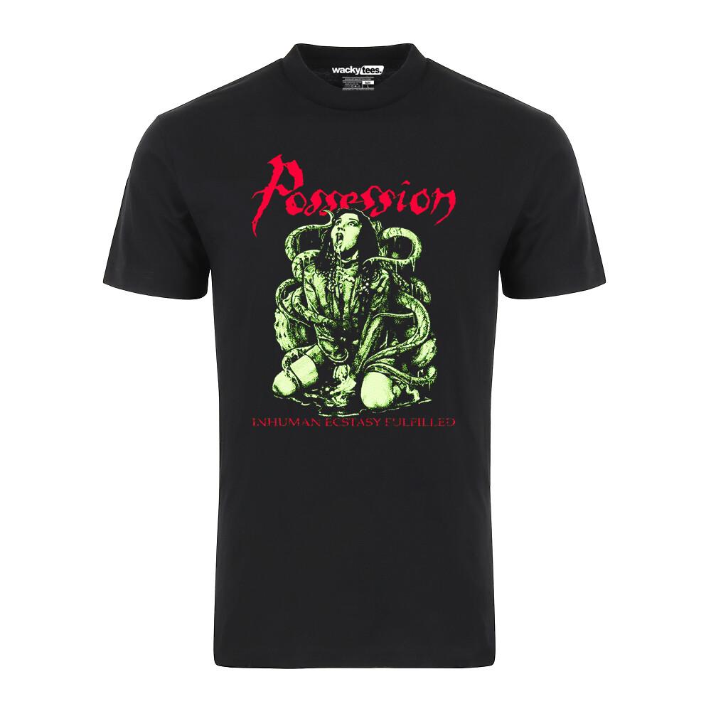 

Possession Inhuman Ecstasy Horror Halloween Terror Graphic Tee Shirt 3XL