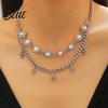 Mixed Match Jewelry Set 3Pcs/Set Women Rhinestones Inlaid Imitation Pearls