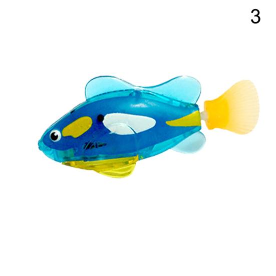 Poisson Robot Électronique Clignotant Décoration Aquarium Bain Enfant Jouet Cadeau