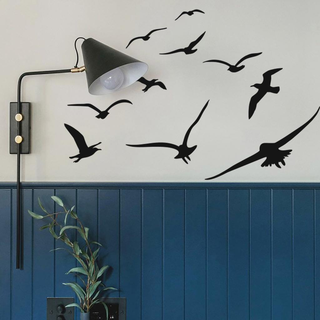 Black Bird Wall Sticker Removable Decal for Home Decor Bedroom Living Room Wall Art