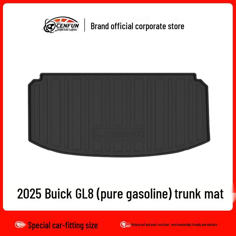 

Buick GL8 Trunk Mat: 25-Year Pure Oil TPE, Eco-Friendly, Waterproof, Carbon Fiber Pattern, Wear-Resistant Cargo Barrier. No Specification