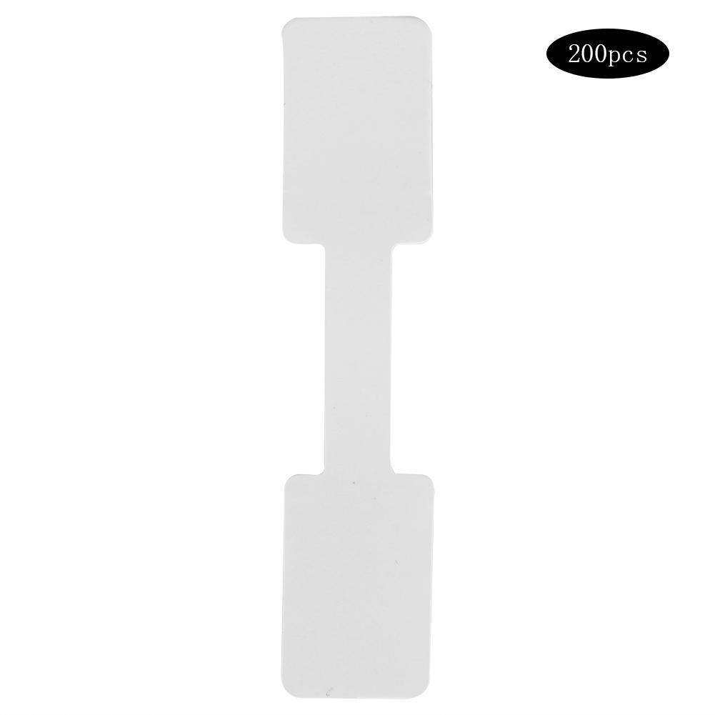 200 Stück Blanko Papier Preisetiketten Karte Ring Halskette Armband Schmuck Quadratische Anhänger DIY Handarbeiten