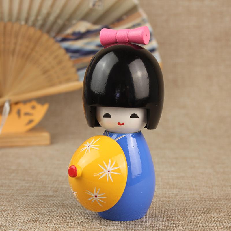 Japanese Puppet Doll Kimono Sakura Cartoon Dolls Home Decoration Cuisine Sushi Restaurant Ornament Girl Cute Desktop Gift 1/3Pcs