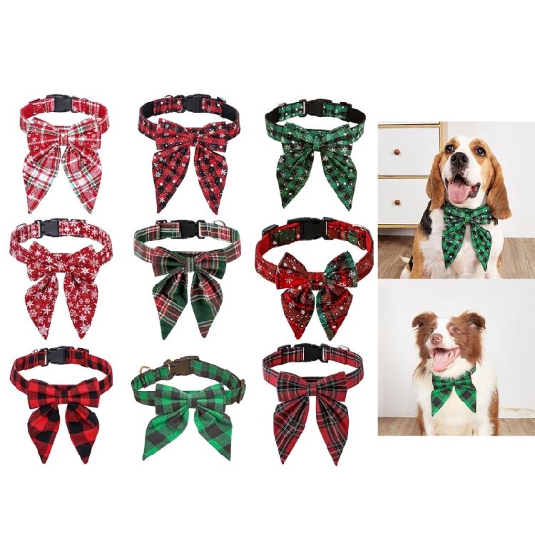 Breakaway Cat Collar Christmas Dog Dress Up Tie Festive Pet Decorative Collar