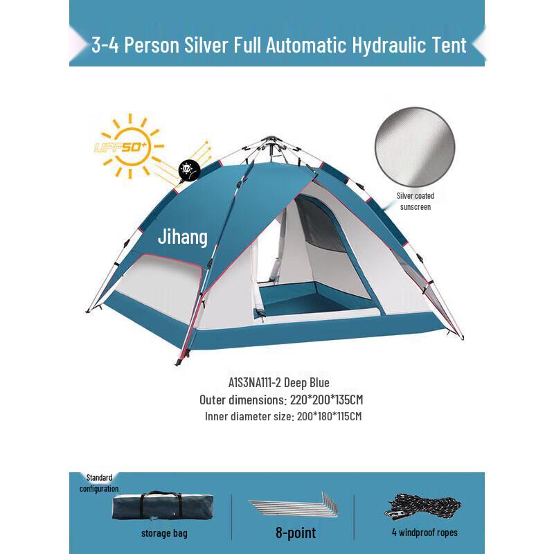 Jihang Outdoor Automatic Pop-Up Camping Tent
