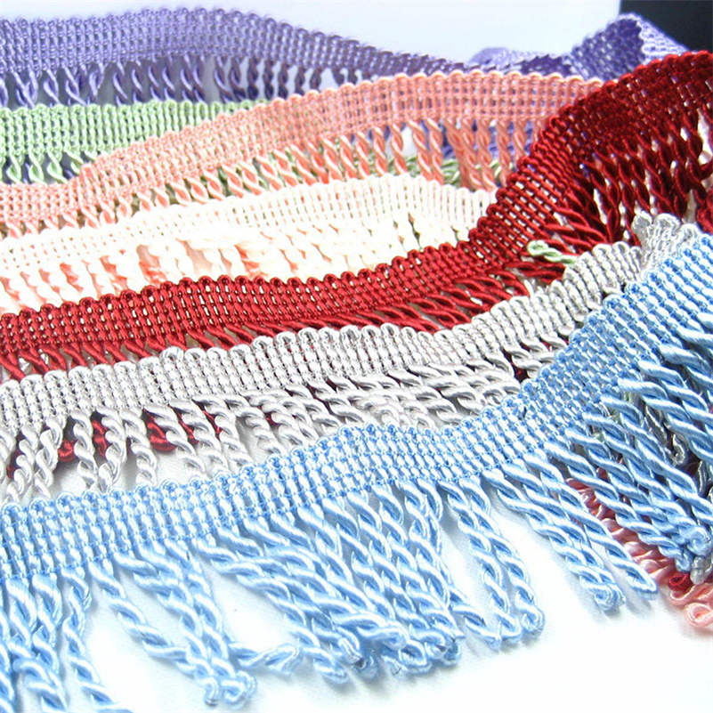 11.5 Meter Big 8cm Fringe Tassel Trim Upholstery Curtain Lamp Trimmings Bag Costum Trims