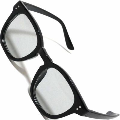 Black X Light Gray Fashion Glasses Clear Colored UV Popular [o] (Non-prescription) Stylish, Round, Lenses, Lenses, Small, Large, Lightweight,
