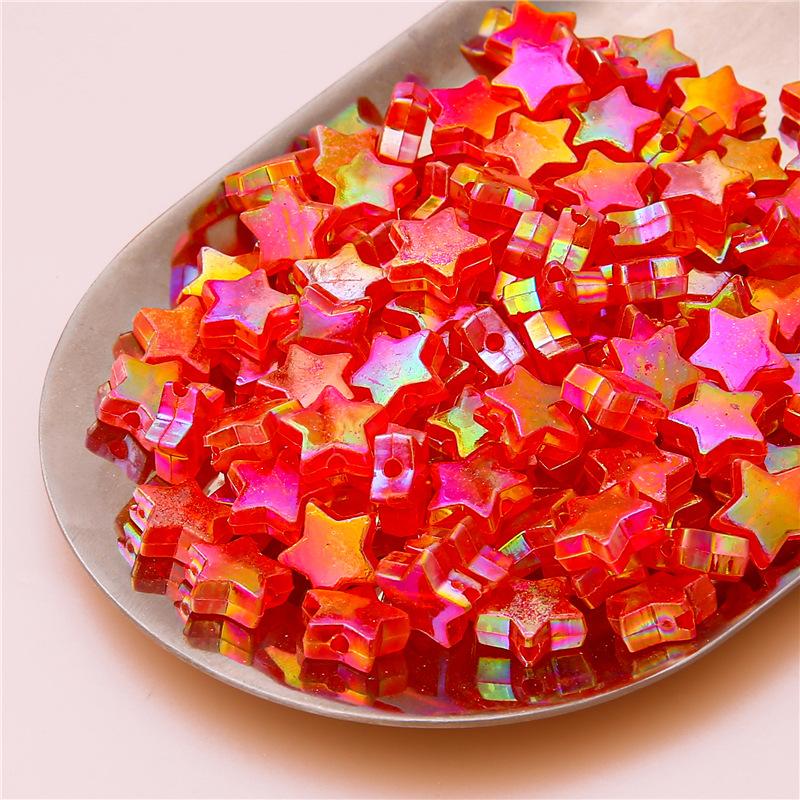 Handmade Beads Acrylic Color-plated Beads Handmade DIY Beaded Earrings Bracelet Cell Phone Chain Accessories Materials Loose Beads Making Accessories