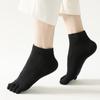 Cotton Men's Five Finger Socks Ankle Hosiery Toe Separated Socks Male Mesh Five Toes Socks  Summer
