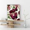 5D DIY Diamond Painting Red Butterfly Cross Stitch Kit Mosaic Diamond Embroidery Rose Full Round/Square Drill Home Decoration