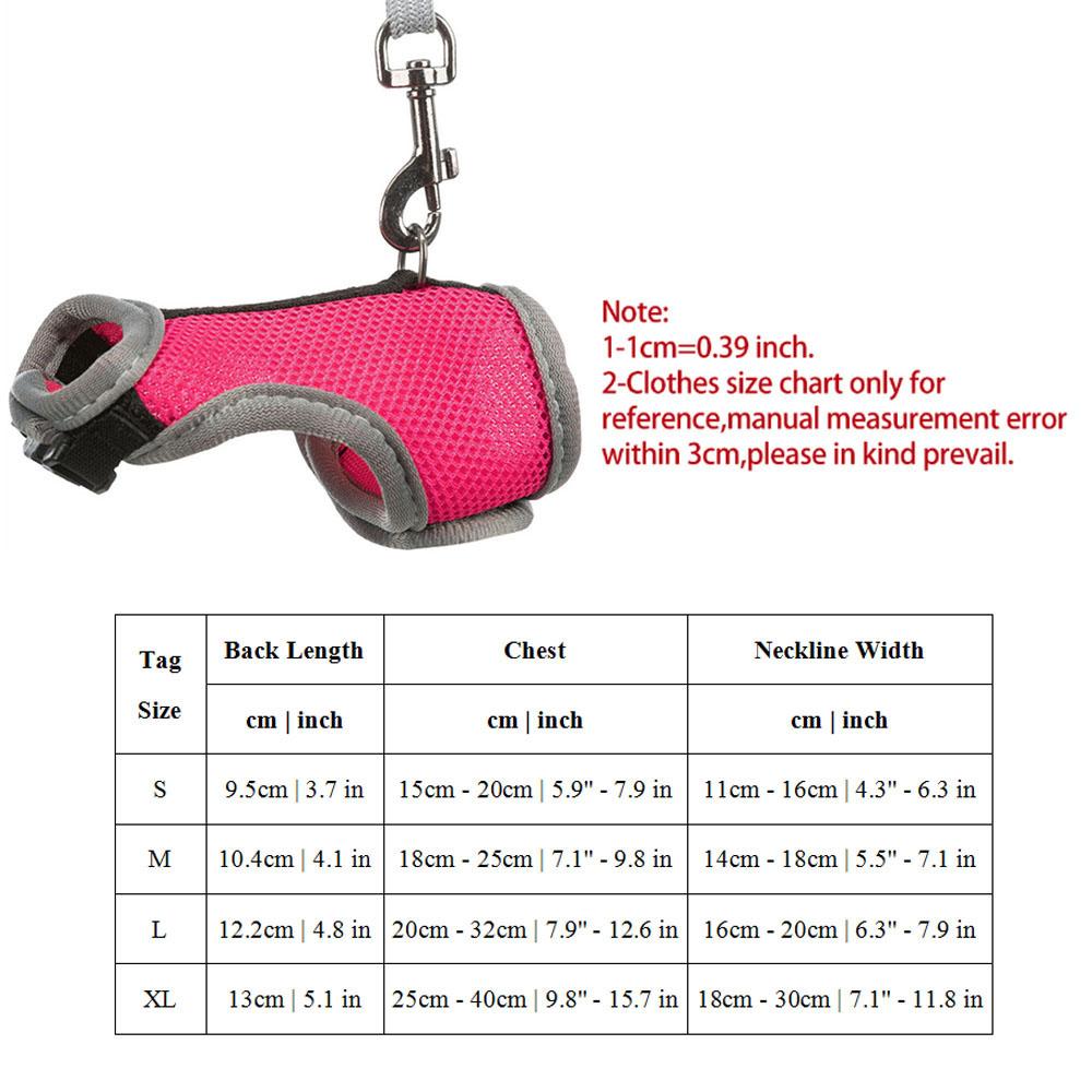 Rabbit Harness Leash Set Small Pet Chest Strap Adjustable Soft Mesh Harness with Leash Rat Vest Leashes Set Portable Elastic