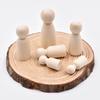 Little Wooden Man Wooden Man Children Graffiti Creative Color Painted Wooden Doll DIYDecoration toys Male and Female