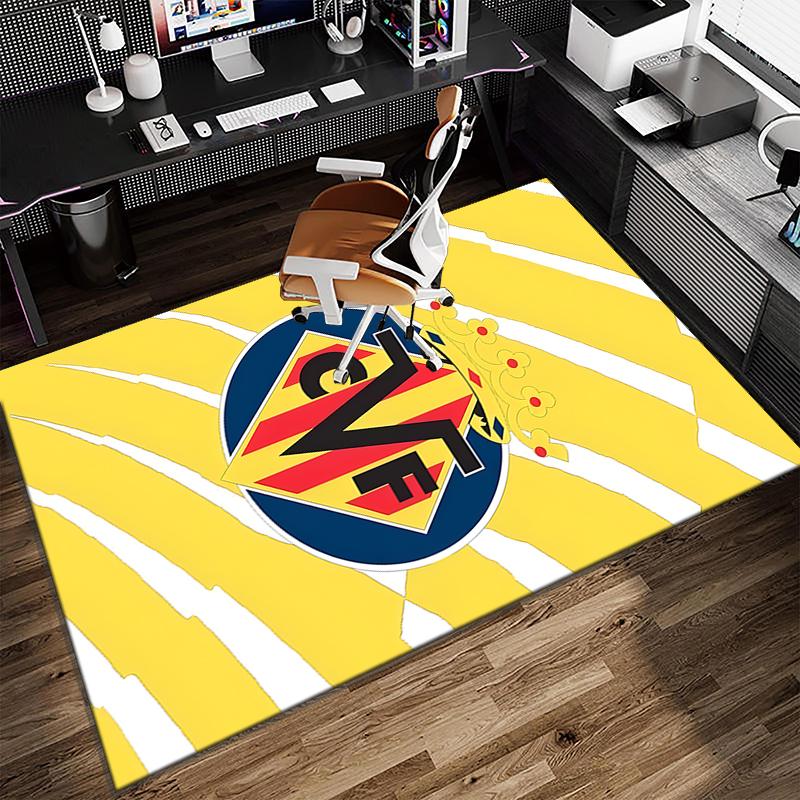 1PC CF Football Emblem Rug Game Carpet, Floor Mat for Bedroom Living Room Entryway Rug, Home Decor Idea Gift for Christmas birthday