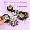 Simulated Mangosteen Squeeze Toy Slow Rising Anxiety Stress Relief Fruit Fidget Toy New Stress Ball Toy Birthday Holiday Gift