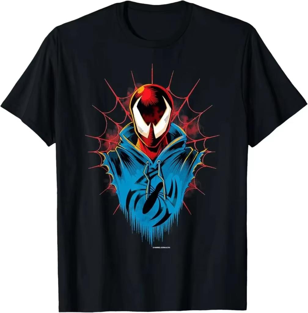 

2026 new Design Venom Comic Fashion HighQuality Print Unisexs and Womens Pure Cotton ShortSleeved Casual TShirt S
