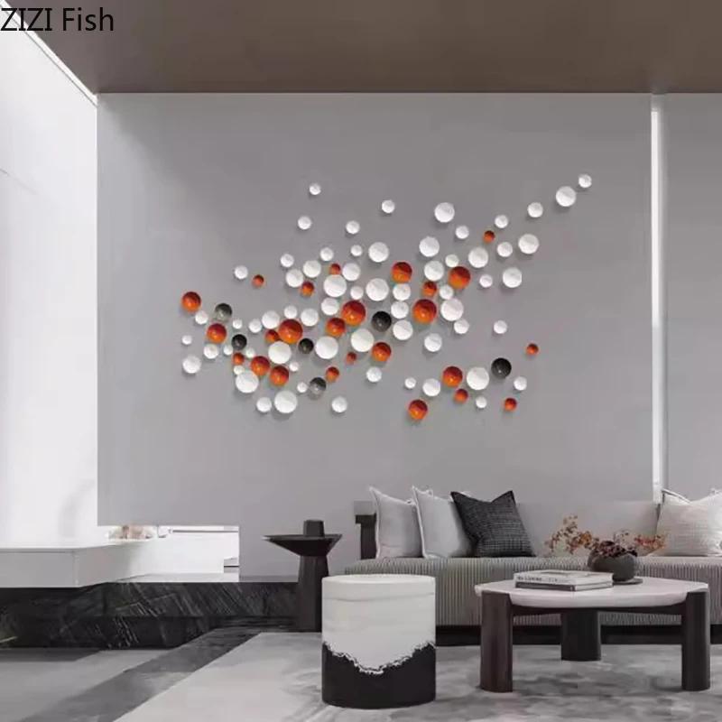 Colorful Disks Wall Hanging Ornaments Room Aesthetics Living Room Sofa Wall Background Display Round Hanging Decorations