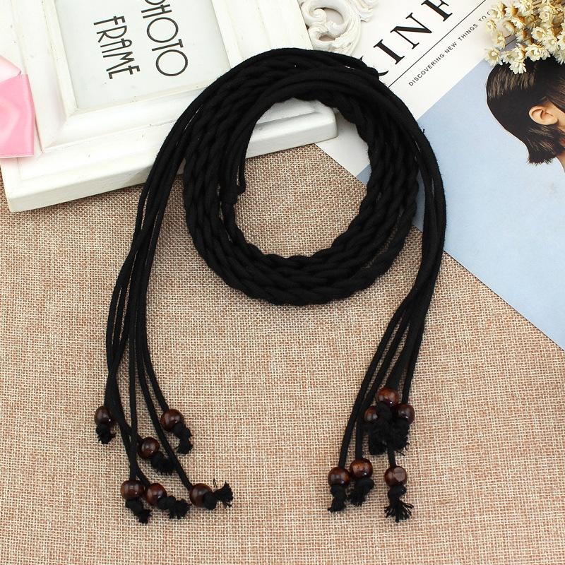 Women's Waist Rope Fashion Strap Slim Belt Tassel Knotted Waist Chain Dress Accessories.