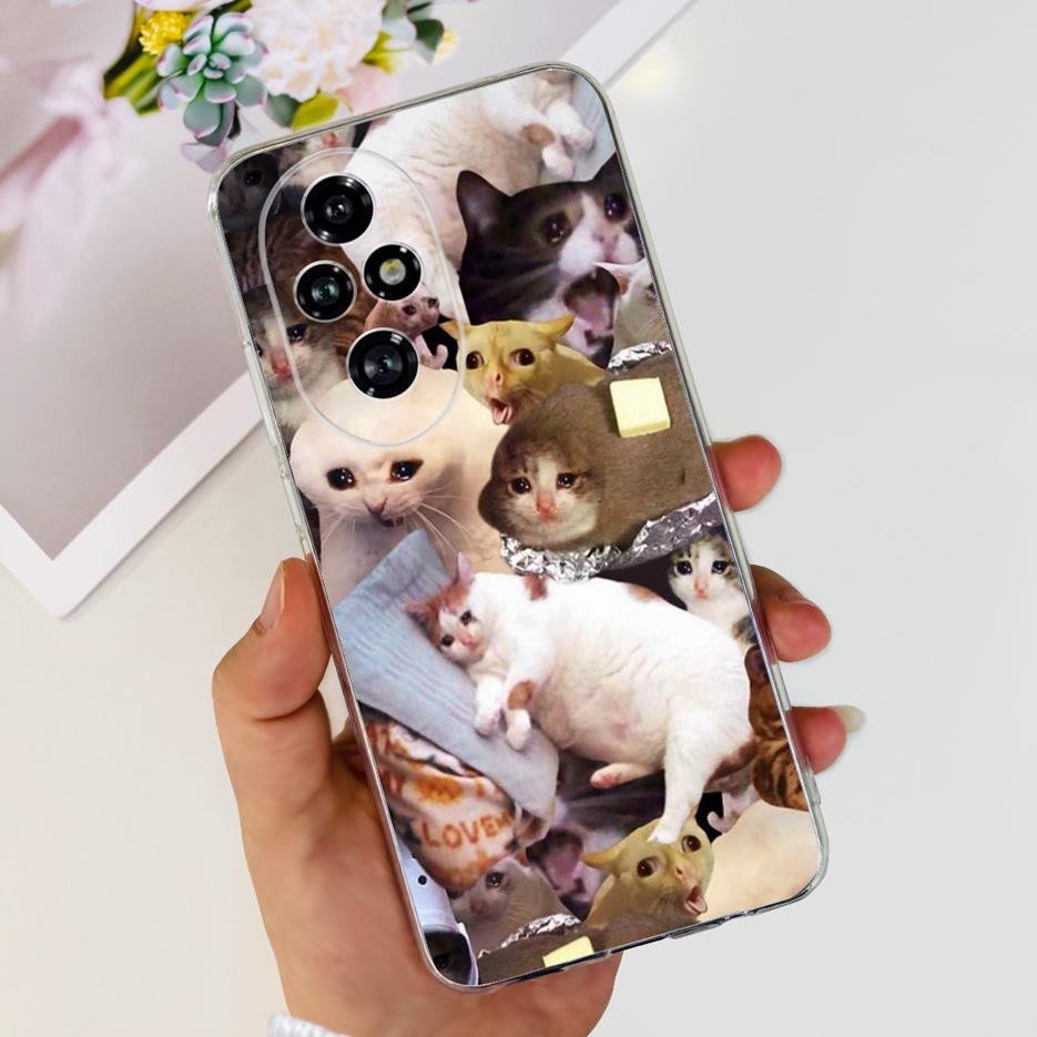 For Honor 200 Pro Case ELP-AN00 New Fashion Painted Cover Clear Silicone Phone Cases For Honor 200 Lite Honor200 Pro Soft Fundas