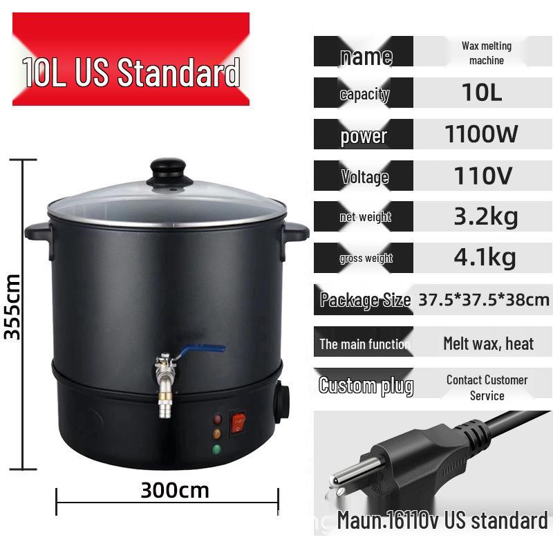 European Standard Stainless Steel Wax Melter - Large Capacity Beauty Salon Wax Melting Machine