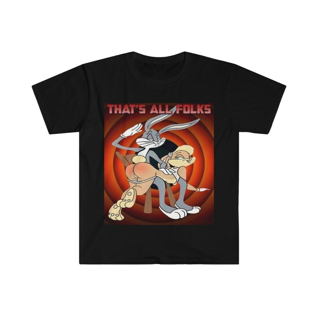 Soft cotton Shirt Bugs Bunny & Lola Bunny. Slap Butt XXXL