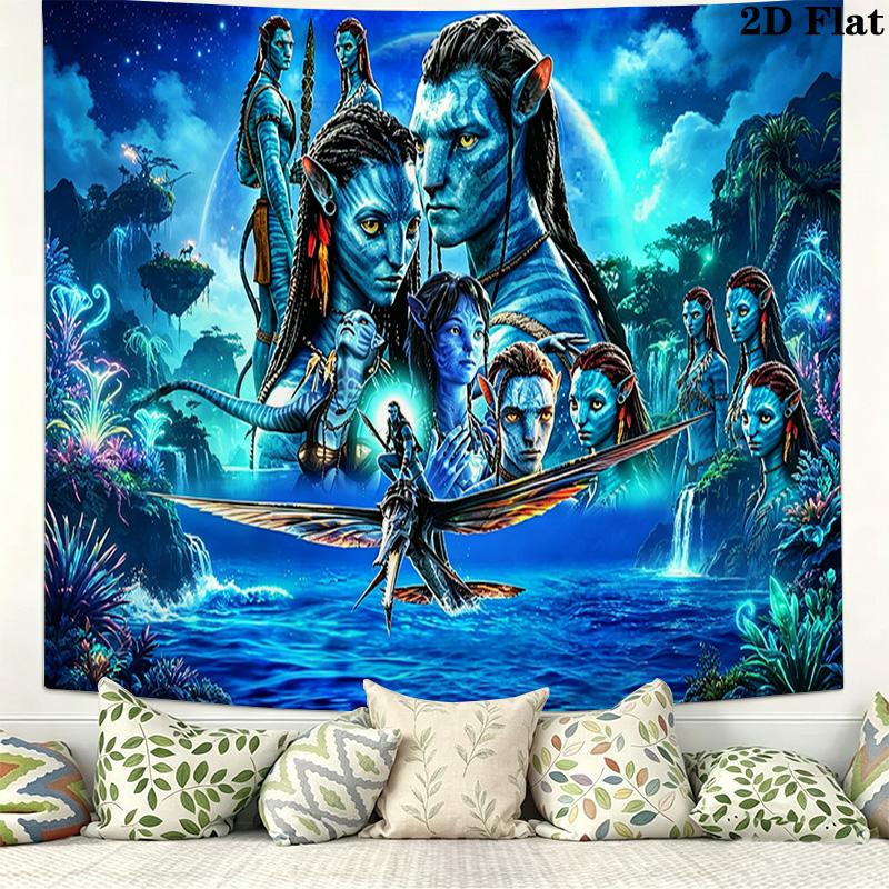 AVATAR Wall Tapestry Aesthetic Wall Hanging Printed Fabric Blanket Decorative Tapestries for Bedroom Living Room Home Decor