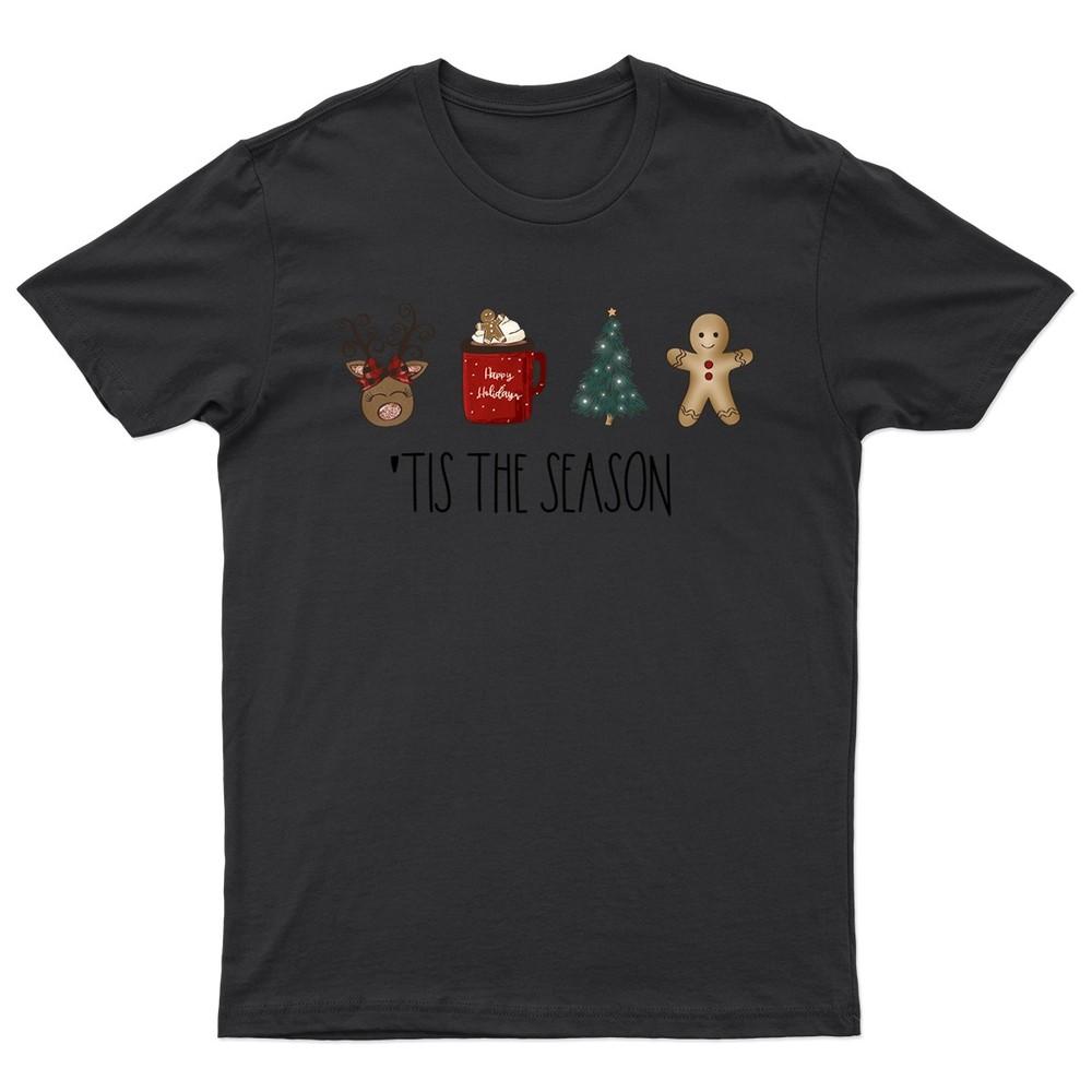 Tis The Season Christmas TShirt Unisex Gift Retro Funny Unisexs Vintage Unisexs