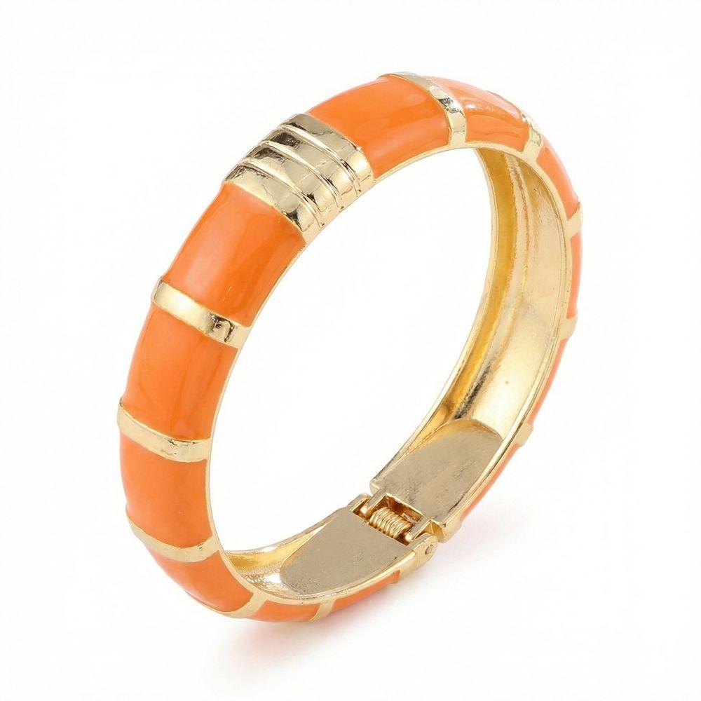 Wide Enamel Cuff Bangles Elegant Geometric Bracelet Trendy Bohemian Drip Oil Bracelet  Beach Style D