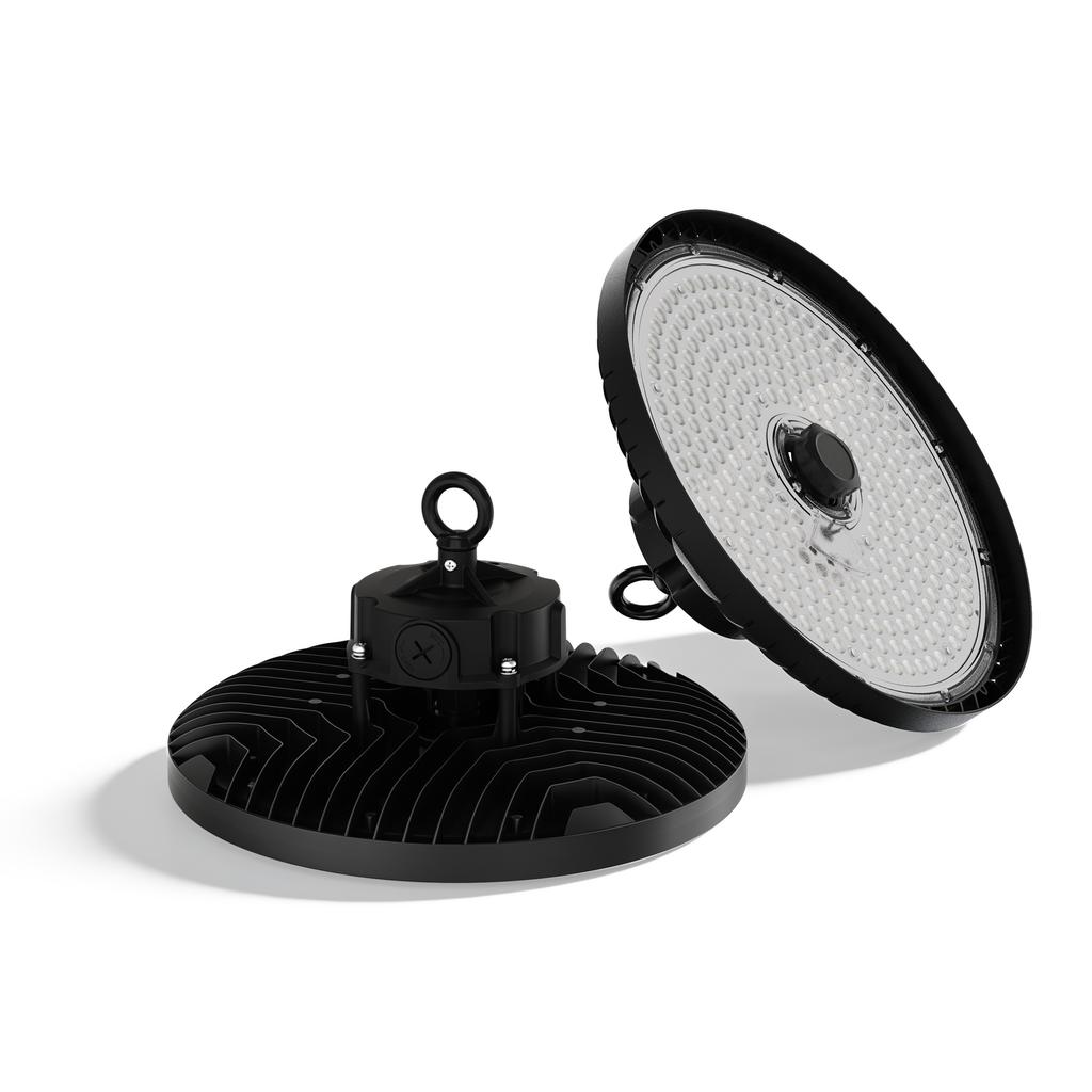 Germany Warehouse 5000K  CCT 50W 60W 80W Liteon 5050 LED PC Lens 200 Lm Per W IP65 IK08 7 Year Warranty LED High Bay Light
