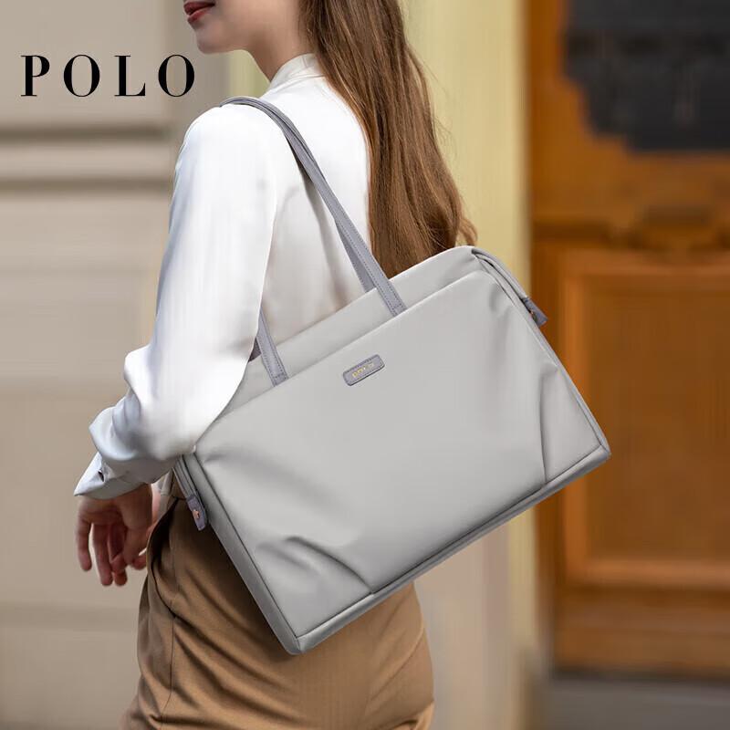 Polo Laptop Bag, Women\'s Briefcase, Business Commute Tote Bag, 14/15-Inch Laptop Bag, Travel Handbag for Business Trips