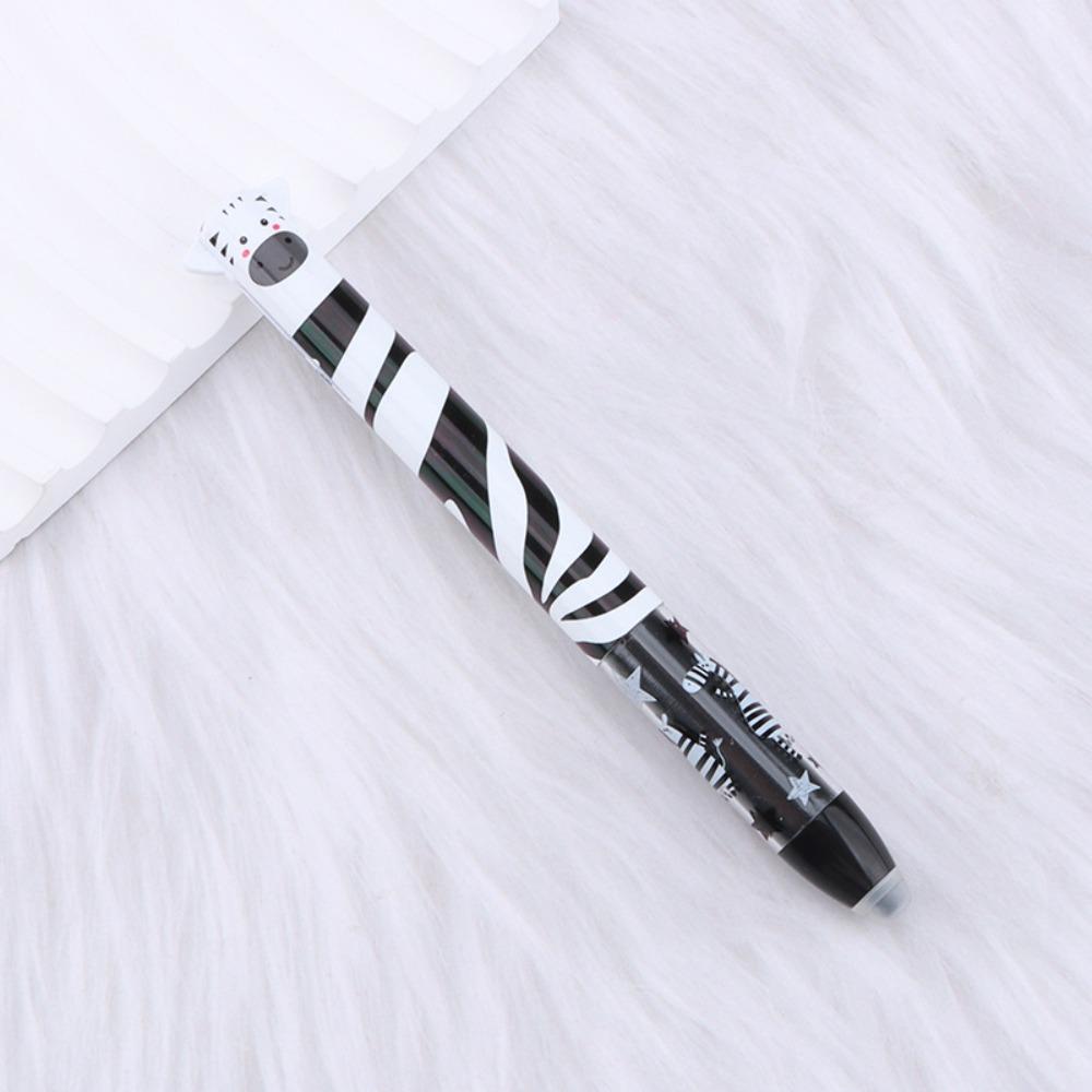 Multifunctional Erasable Ballpoint Pen Animal Design Quick-drying Neutral Pen Double Ink Color Signature Pens Student Test