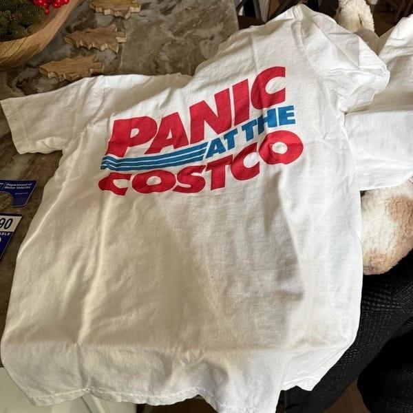 

Panic At The Costco Vintage Shirts Retro Costco Tshirt Costco Lovers Funny Unisex T-Shirt XXXXL