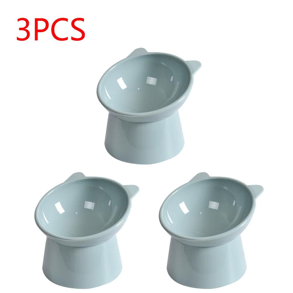 1-3Pcs Pet Food Bowl Tilted Cat Food Bowl Neck Protector Antichoking Dog Cat Water Bowl Antidumping Dog Feeding Dish Pet Supply