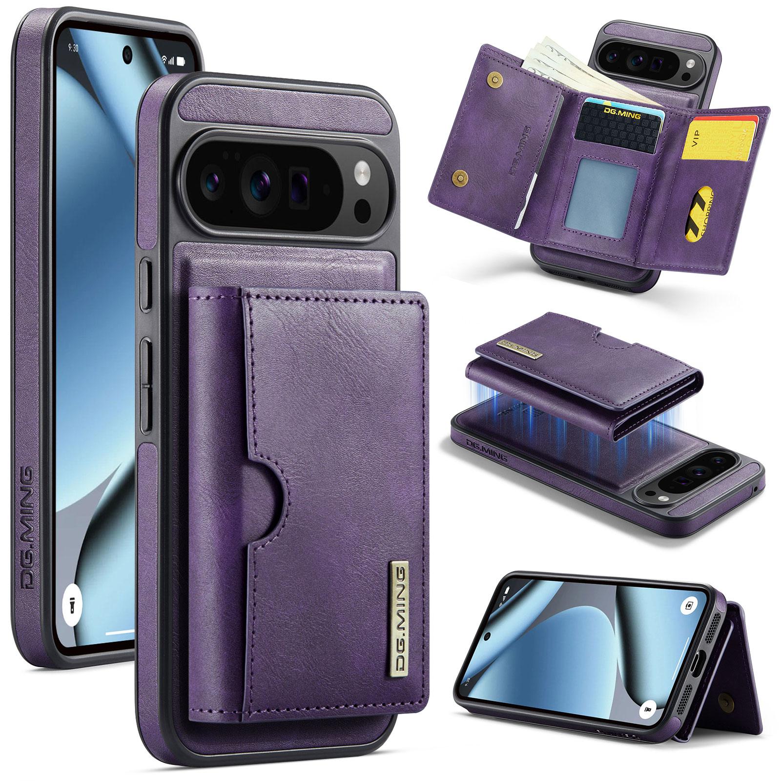 

DG.MING M6 Series For Google Pixel 10 Pro XL Case Magnetic Wallet PU + PC + TPU Phone Cover