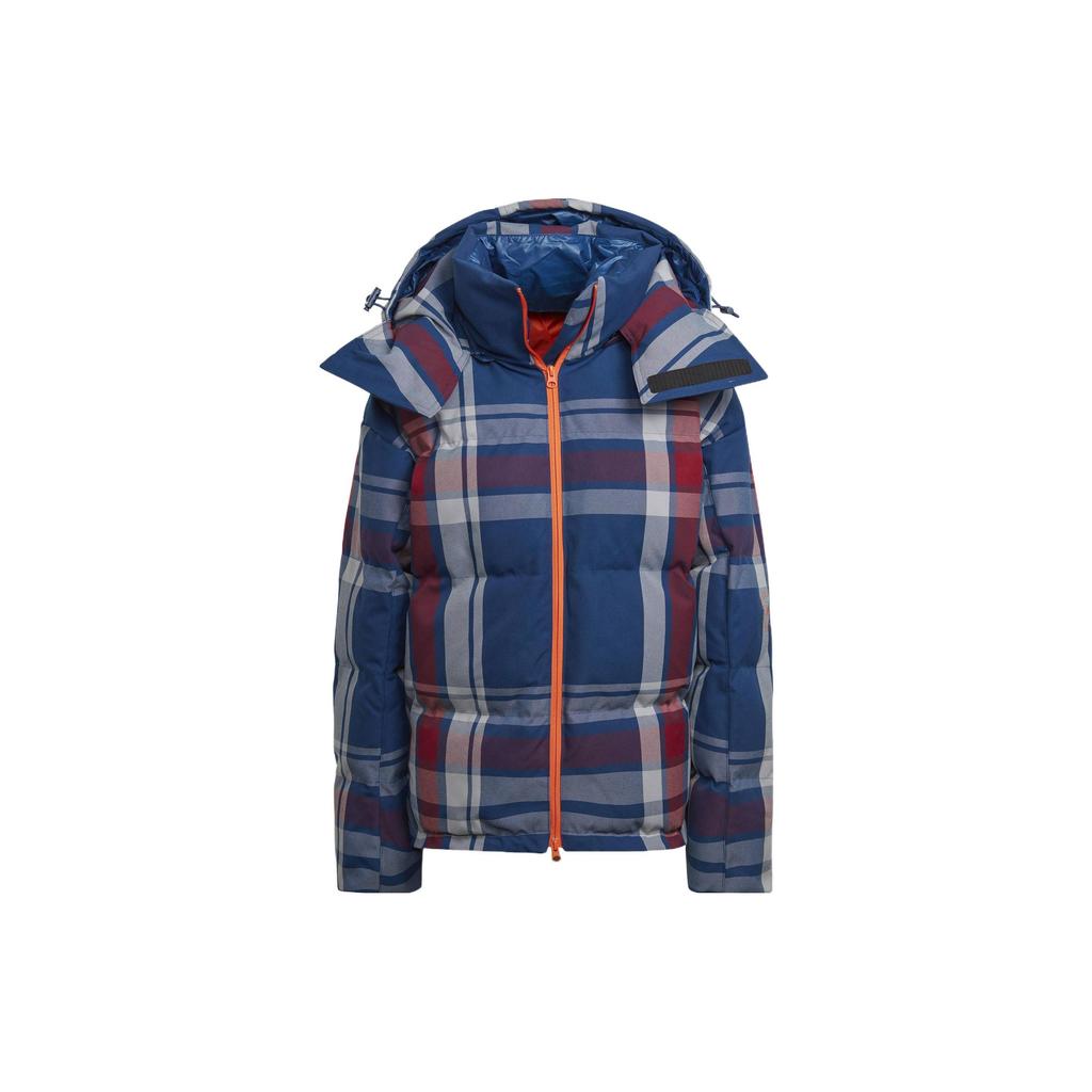 Adidas Stella McCartney Allover Karomuster Kapuzen-Daunenjacke Damen Oberbekleidung HG6904