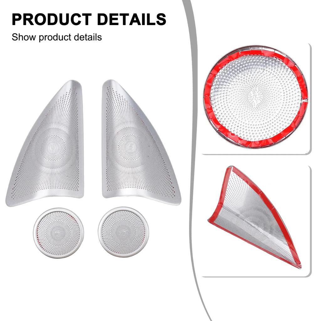Door Speaker Cover Trims Auto Door Speaker Cover For Mercedes Interior Upgrade Automotive Adhesive Tape Front And Rear Covers