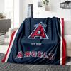 Los Angeles Angels Print Flannel Blanket High Quality Warm Comfortable Cover for All Seasons Perfect for Gifts Home Decor