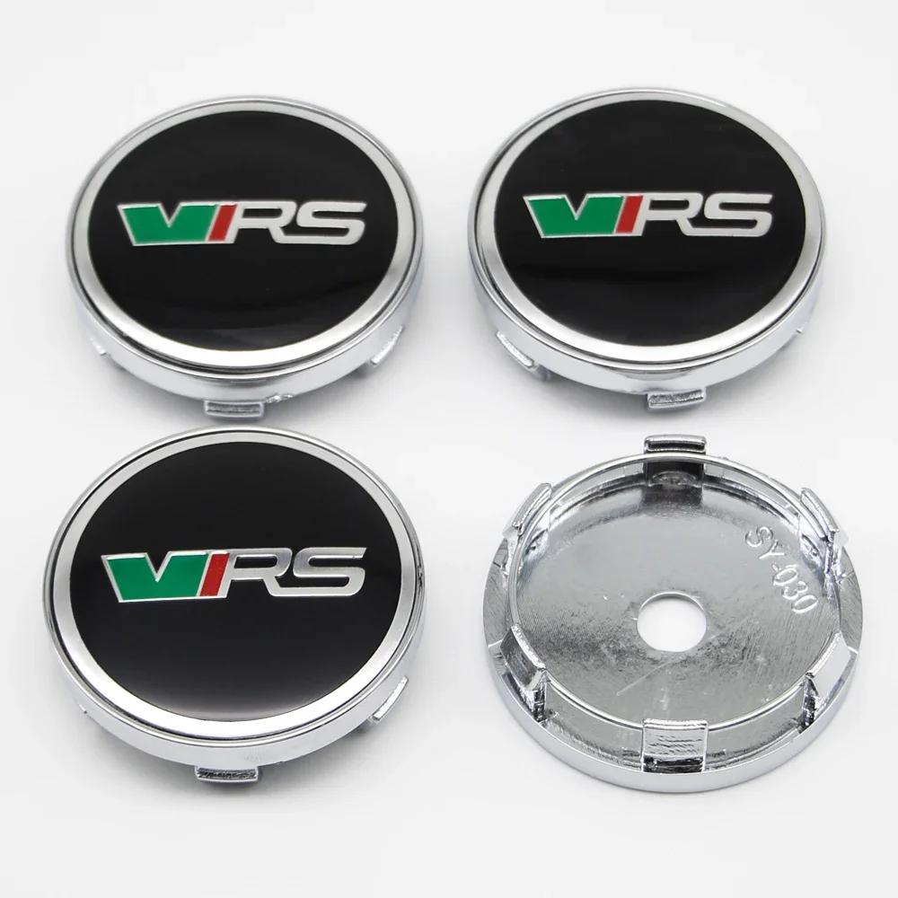 4 PEÇAS 60mm Styling de Carro Calotas Centrais de Roda Capa de Aro Emblema Para Skoda Octavia Fabia Rapid Superb Kodiaq Scala Karoq VRS