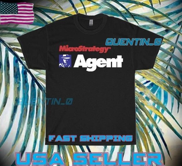 NEW Shirt PREMIUM MICROSTRATEGY AGENT LOGO T-Shirt FUNNY UNISEX SIZE S TO 5XL 2XL