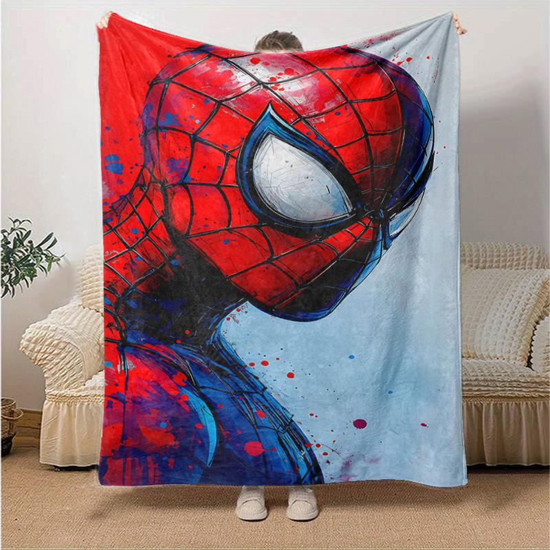1pc Spiderman Spiderverse Marvel Soft Throw Blanket Flannel All Season Light Weight Living Room/Bedroom Warm Blanket. M731059