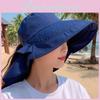Outdoor Sun Hat For Women Summer Wide Brim Uv Sunshade Cap With Neck Protection