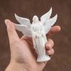 Guardian Angel Figurine 3D Printed Four-Winged Angel Statue for Home Office Bookshelf Desktop Decoration